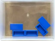 LEGO Parts - Blue Tile 1 x 2 - No 3069 - QTY 5