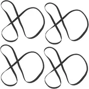 PartyKindom 4PCS Turntable Rubber Drive Belts for Record Players Easy Installation Fit Low Noise Vibration Absorption Compatible with Various Specifications Machines