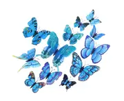 Sticker Decals Butterfly Shape Magnetic PVC 3D Stereo Refrigerator Decoration Room Decor-#16