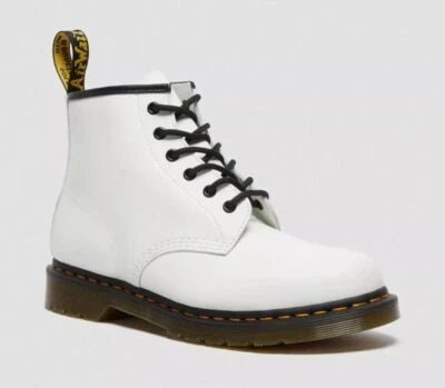 Dr Martens 6 Hole 101 YS White Smooth 26366100 DOC