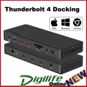 Comsol Thunderbolt 4 Dual Monitor Docking Station, USB-C 30W Charging