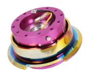 NRG Steering Wheel Quick Release - Gen 2.8 - Purple Body w/ Neo-Chrome Ring