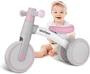 welspo Baby Balance Bikes for 1 Year Old Boys Girls 12-24 Months Kids Toddler First Bicycle Infant Walker Children No Pedal 3 Wheels Mini Bike Riding Toys