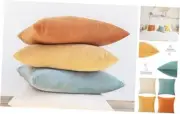 Decorative Throw Pillow Covers Cushion 16" x 16" (Pack of 4) Orange/Teal