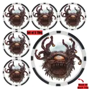 Zombie Beholder Tile Miniatures (5) - For Table Top RPG's Like D&D/Pathfinder