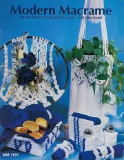 Modern Macrame Craft Book MM1191 Home Kitchen Decor Bread Tray Basket Patterns