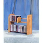 Wood Shed 201 Solid Oak 2 Row Dowel CD Rack