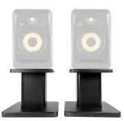 Rockville 8” Black Studio Monitor Speaker Stands For KRK V4 S4 Monitors