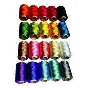 Bright Polyester Silk Threads Suitable for Embroidery Machines,Tassel Luster