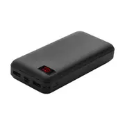20000mAh Dual USB LED Display Fast Charging Power Bank Case For iPhone XS 11 Pro Huawei Mate 30 Xiaomi 9Pro Oneplus 6T 7 Pro BLACK COLOR