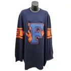 Fenty Puma By Rihanna Womens Varsity Letter Sweater, Evening Blue, L