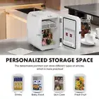 Mini Fridge, Portable Small Refrigerator 4L/6 Can Cooler & Warmer Compact Fridge