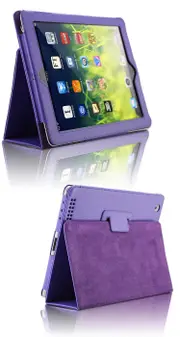 MCC iPad Pro 12.9" 2nd Gen 2017 Smart PU Folio Leather Case Cover Apple [Purple]