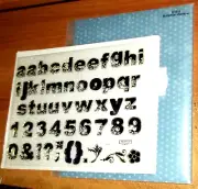 CTMH XLG D1019 BOHEMIAN ALPHABET ~ FLOWERED LOWERCASE LETTERS, NUMBERS, PUNC