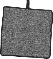 Amosfun 1Pc Double Sided Cutting Table Mat Protective Desktop Cover for Safe Use Easy to Clean and Hang Black Color for Home and Office