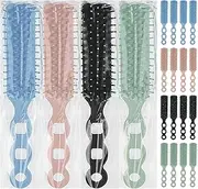Gisdo Bulk Hair Brushes for Homeless, 100 Pieces Hair Brush Bulk for Curly Wavy Hair Blow Drying Styling Detangling Suitable for Shelter, Hotel(Colorful)