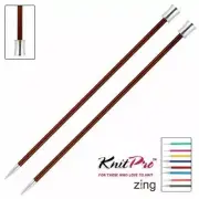 Knit Pro Zing Knitting Pins Single Ended 35cm x 6.00mm, 6mm