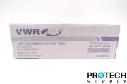(250pcs) VWR 47729-568 Culture Tube Borosilicate Glass 28ml 10 x 75 mm NEW