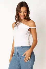 [PUP26] Blake Top - White XS White