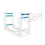 Firewood Rack with Kindling Holder Cover