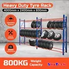 4M*2.4M Tyre Rack Steel Garage Warehouse Stand Storage Shelving Shelf3-4024T4