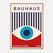 Galrie Bauhaus Ausstellung Exhibition 1919 - Iconic Modernist Art Print for Home Decor, Wood Frame, A2 42 x 60cm (16 x 24inch)