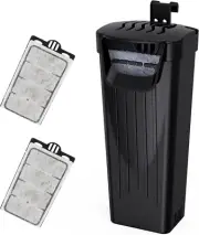 Turtle Tank Filter, Aquarium Internal Filter, Low-Level Waterfall Fi