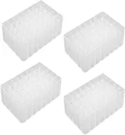 Roczential 4 Pack Marker Base Pencil Holder Stationery Organizer Desk Marker Holder Desktop Stationary Storage Pen Pencil Pen Organizer Storage Plastic Take Away Bracket Office（white）