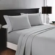 Deluxe Linen 1200TC Cotton Rich Sheet Set Natural Single