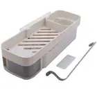 Rotate Storage Holders Spice Rack Bathroom Organizer with 4x Hook Wall the9644