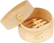 BambooMN 3 Inch Mini Bamboo Dim Sum Dumpling Steamer Basket for Dessert Party Favors Wedding Birthday Home Decorations Supplies, BambooMN 30 Pieces