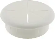 WELWIK 60mm Flexible Desk Cord Grommet Cable Wire Hole Cover Flexible Desk Cord Grommets Wire Organizer Hole Cover for Managing and Hiding Office PC Desktop Cable, White