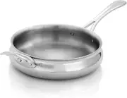 Premium 10" Saute Frying Pan with Lid | Dishwasher Safe & Corrosion-Resistant