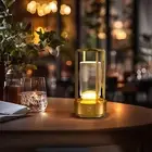 LED Table Lamp, USB Rechargeable Desk Lamp, Touch Controlled Dimmable Indoor Nig