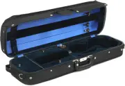 Bobelock B1017 Hill Style 4/4 Violin Case - Black with Blue Interior