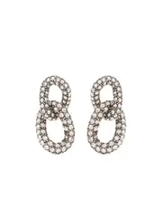 FUNKY RING EARRINGS One size White