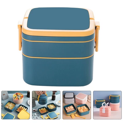 Lunch Box Multi Compartment Food Container Multi-layer Case Student