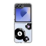 Galaxy Z Flip6 Clear Case Magic 8 Balls