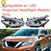 Headlamps w/ LED DRL For 2015 2016 17 18 Nissan Murano Platinum LH+RH Headlights (for: Nissan)