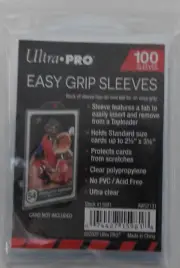 ULTRA PRO EASY GRIP TRADING CARD SLEEVES (X100) - STANDARD SIZE - FREE P&P