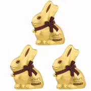 Lindt Gold Bunny Made From Finest Edelbitter Chocolate 200g 3er Pack