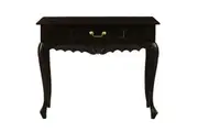 CT Jepara Solid Timber 1 Drawer Carved Sofa Table