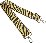 [Gadpiparty] Shoulder Bag Strap with Hooks Stylish Zebra Pattern Replacement Strap for DIY Bags Fine Workmanship Beautiful Design for Practical Use