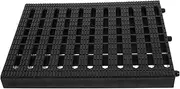 Angoily Gutter Cover Outdoor Drain Cover Drain Strainer French Drain Electrical Connector Connector Extra-Long Hooks Outdoor Fountain Cover Sewer Grate Polymer Plastic Black