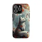 Arctic Kitsune Fox Orange Tree - Phone Cover Case for iPhone | Galaxy | Pixel