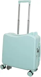 [AsrMyjcx] Kids Ride on Suitcase Carry on Size with Combination Lock Quiet Hardside with Universal Wheels Travel Luggage for Boys Girls, Blue