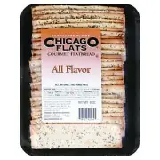 Chicago Flats Flatbread Assorted Flavors Tray 8 oz (Pack Of 10)