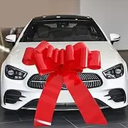 Giant Bow for Car,Big Red Car Bow 30inch Big Giant Bow for Gifts,Giant Gift Wrapping Bow for Gift Decoration for Christmas,New House,Car,Party,Festival. (Red)