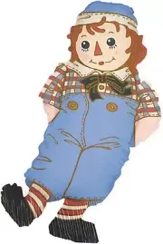 1 RAGGEDY ANDY SUPER SHAPE FOIL MYLAR BALLOON ~ Birthday Party Supplies NEW