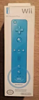 Nintendo Wii Remote Plus Blue OEM Controller Built-In Motion Sensor New